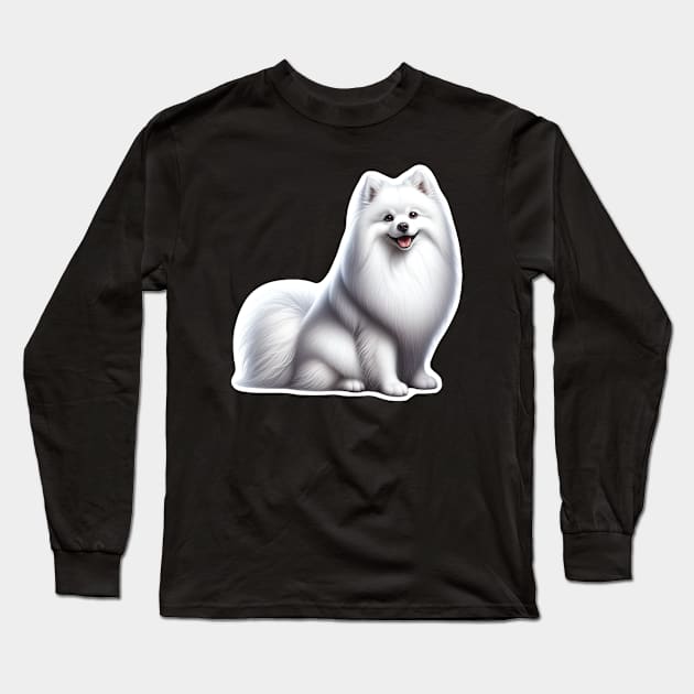 American Eskimo Dog Long Sleeve T-Shirt by millersye